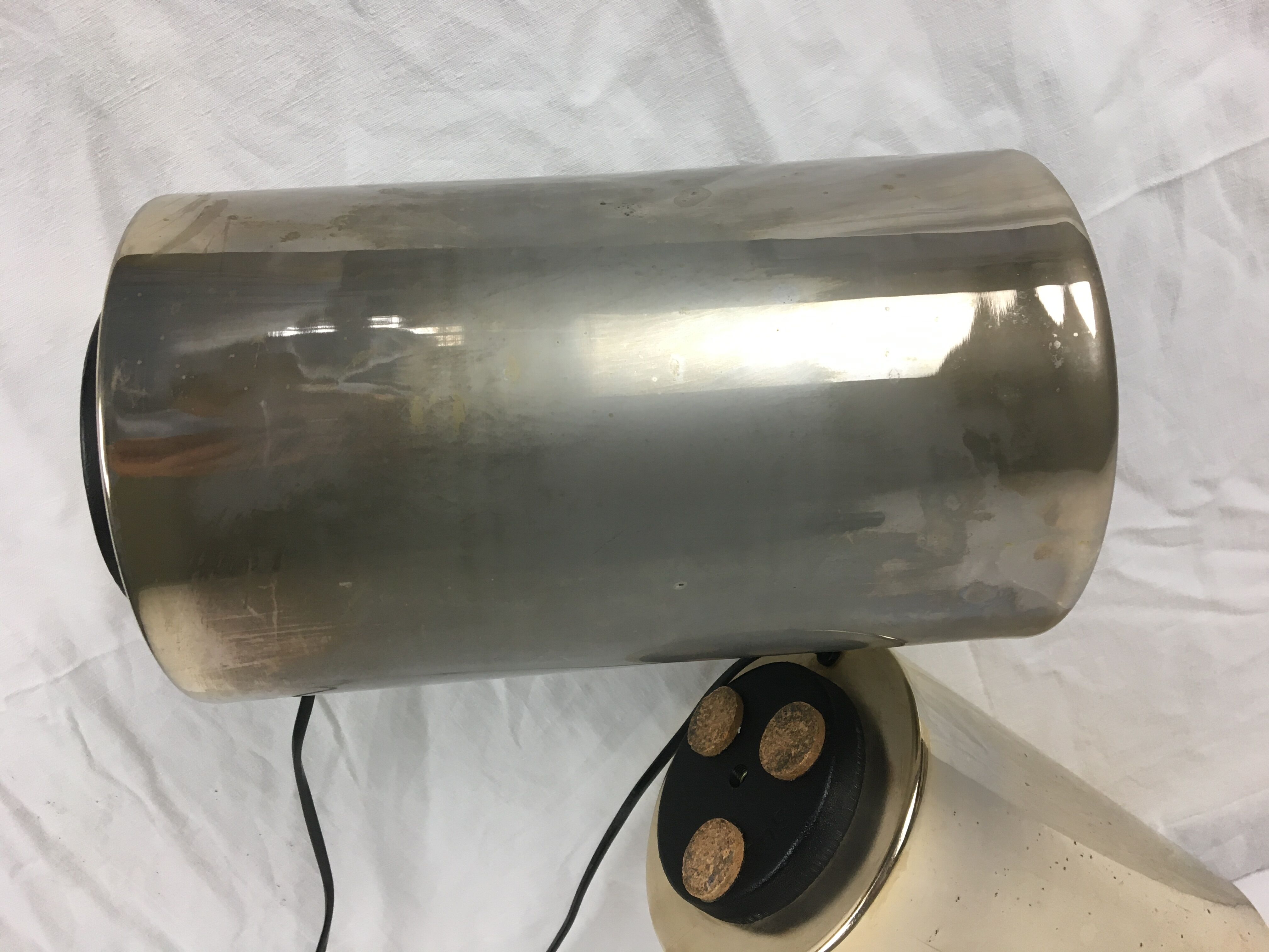 Pair of lamps to be installed Roger Nathan for saint-germain light 1975