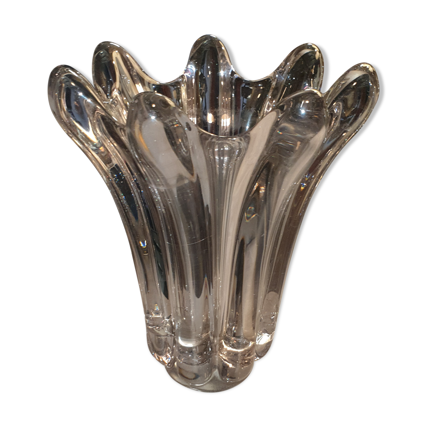 Vintage crystal vase
