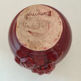 Vase en céramique bordeaux Vallauris