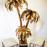 Lampadaire palmier 3 têtes années 70