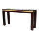 Console table in goat skin by Aldo Tura, Italy, 1970s