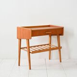 1950s/60s Scandinavian vintage bicolor teak nightstand