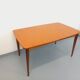 Rectangular dining table in vintage Scandinavian style from the 50s and 60s, made of teak.