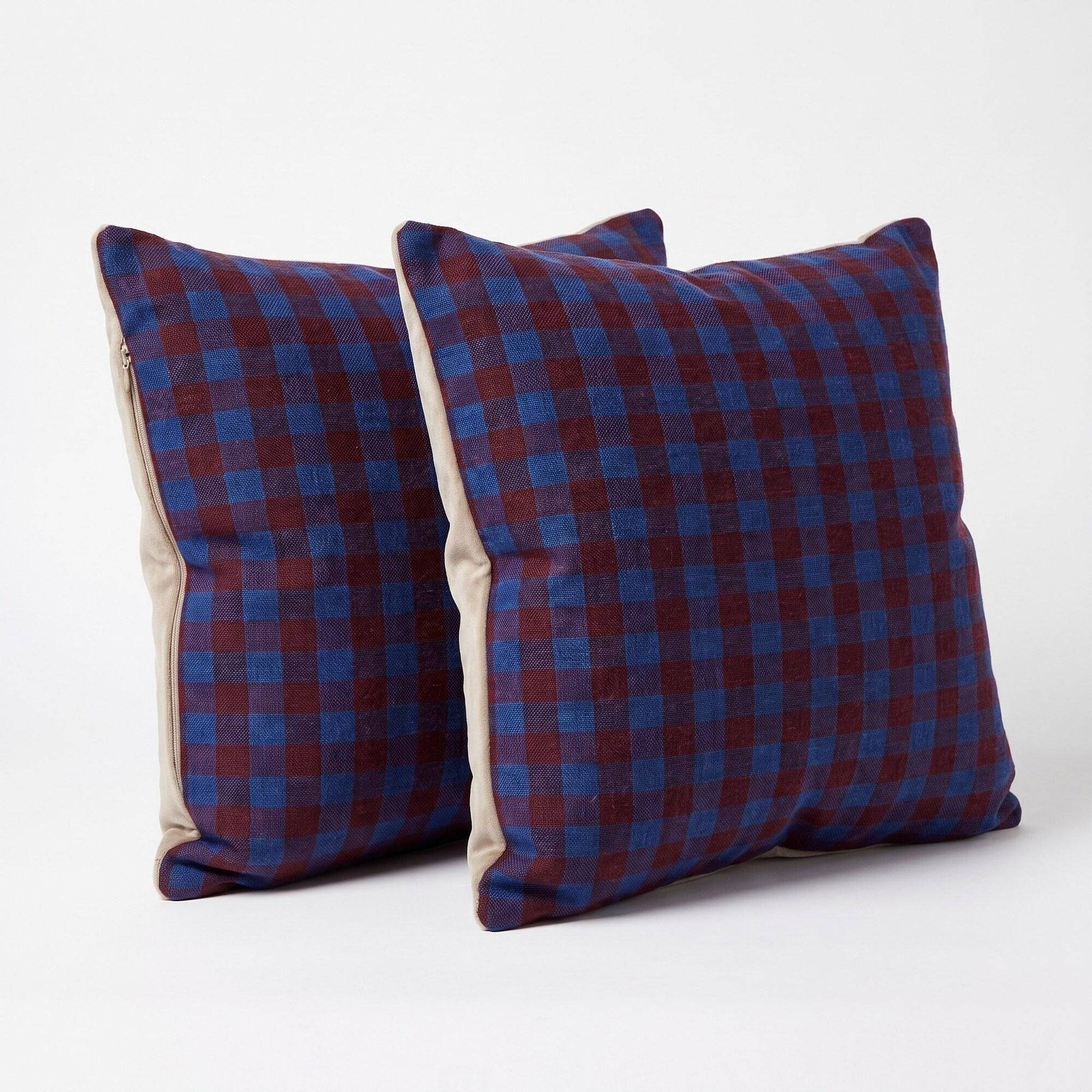 Set of 2 vintage kilim cushion covers 48x48 cm