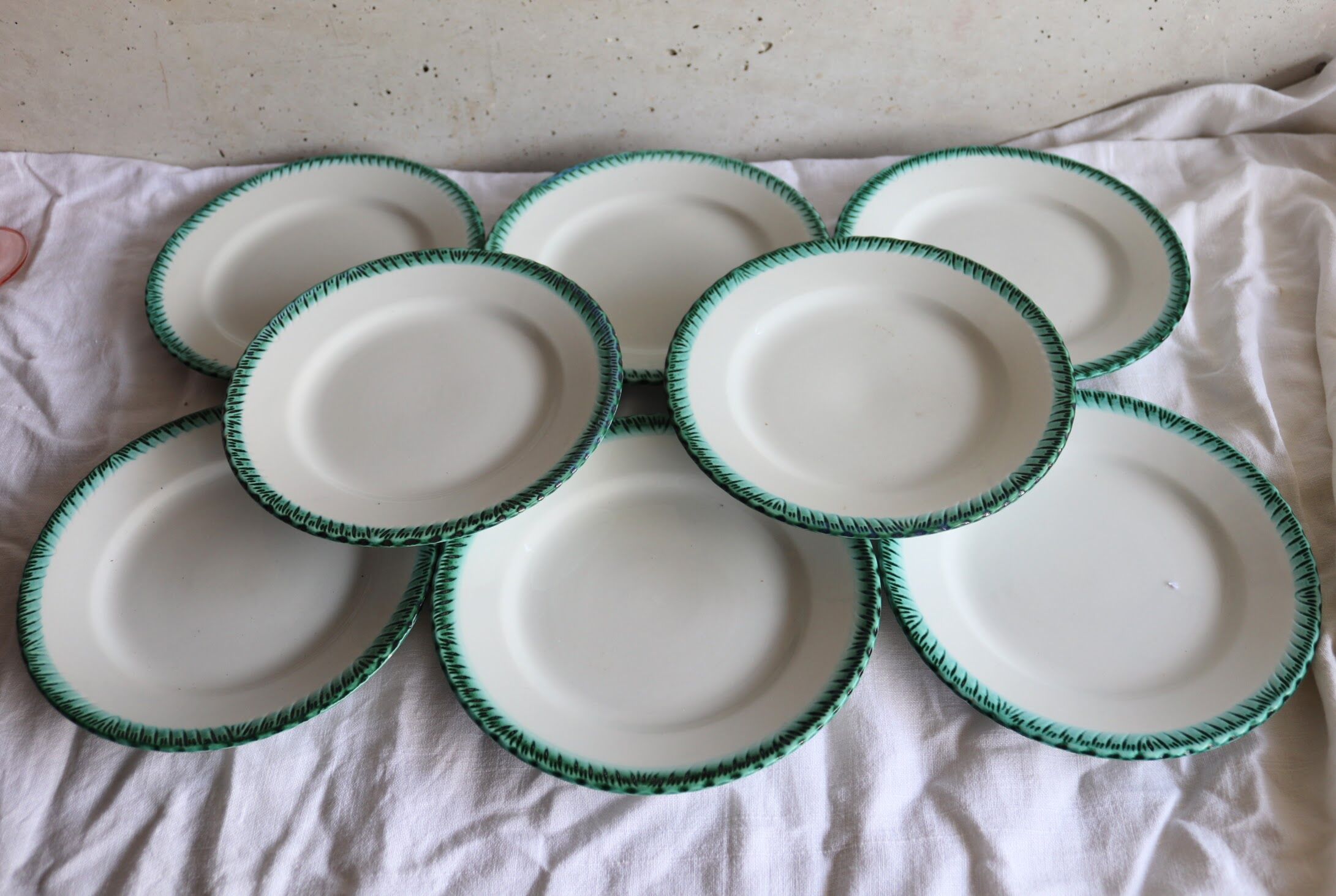 8 dessert plates Galvani Italy