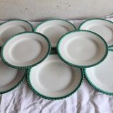 8 dessert plates Galvani Italy