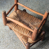 Pair of mid-century mulched stools