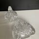 Duo of vintage crystal and glass sweet jars