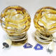 Pair of lamps DORIA lights globes MURANO New Old Stock