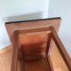 Formica and wood dessert table on wheels