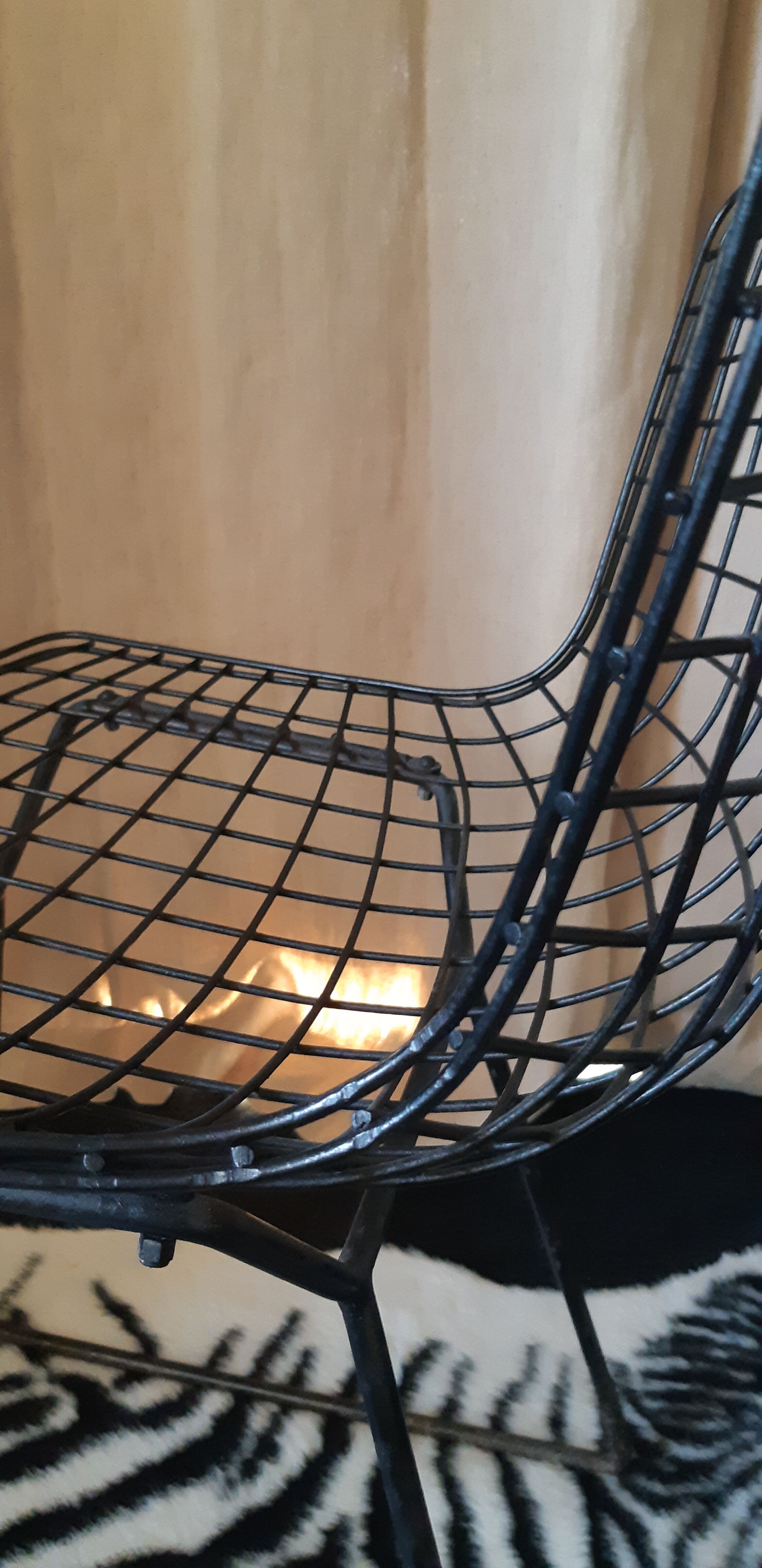 Harry Bertoia chair, double wire, first series