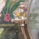 Brass psyche mirror 27x38cm
