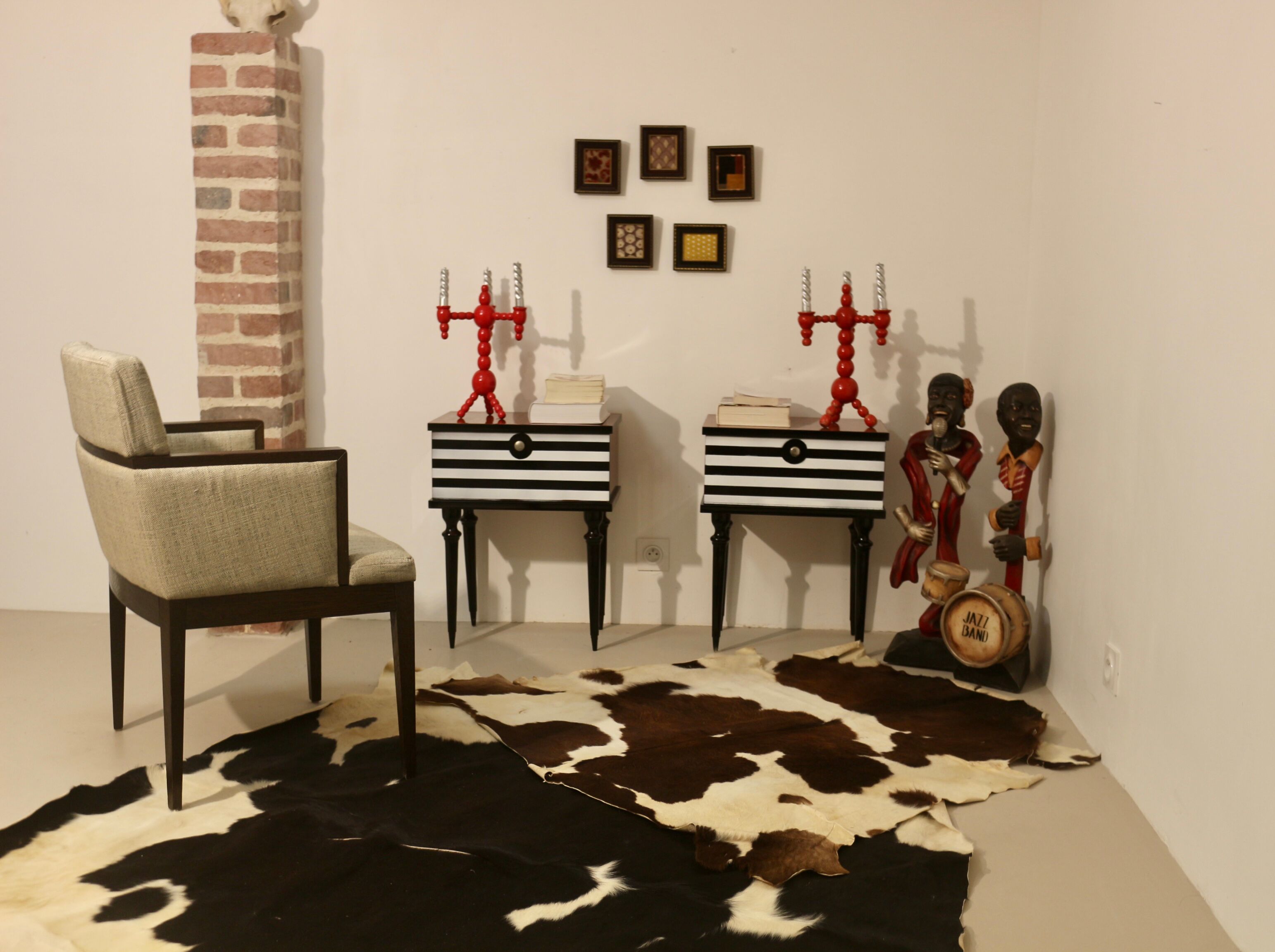 Cube armchair year 1960 fabric