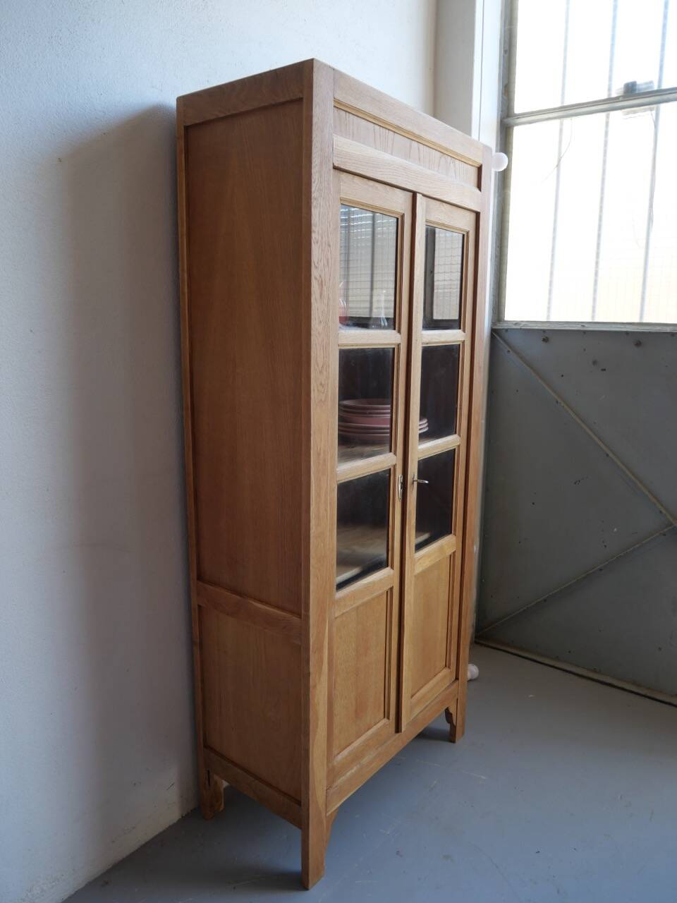 Renovated antique display cabinet