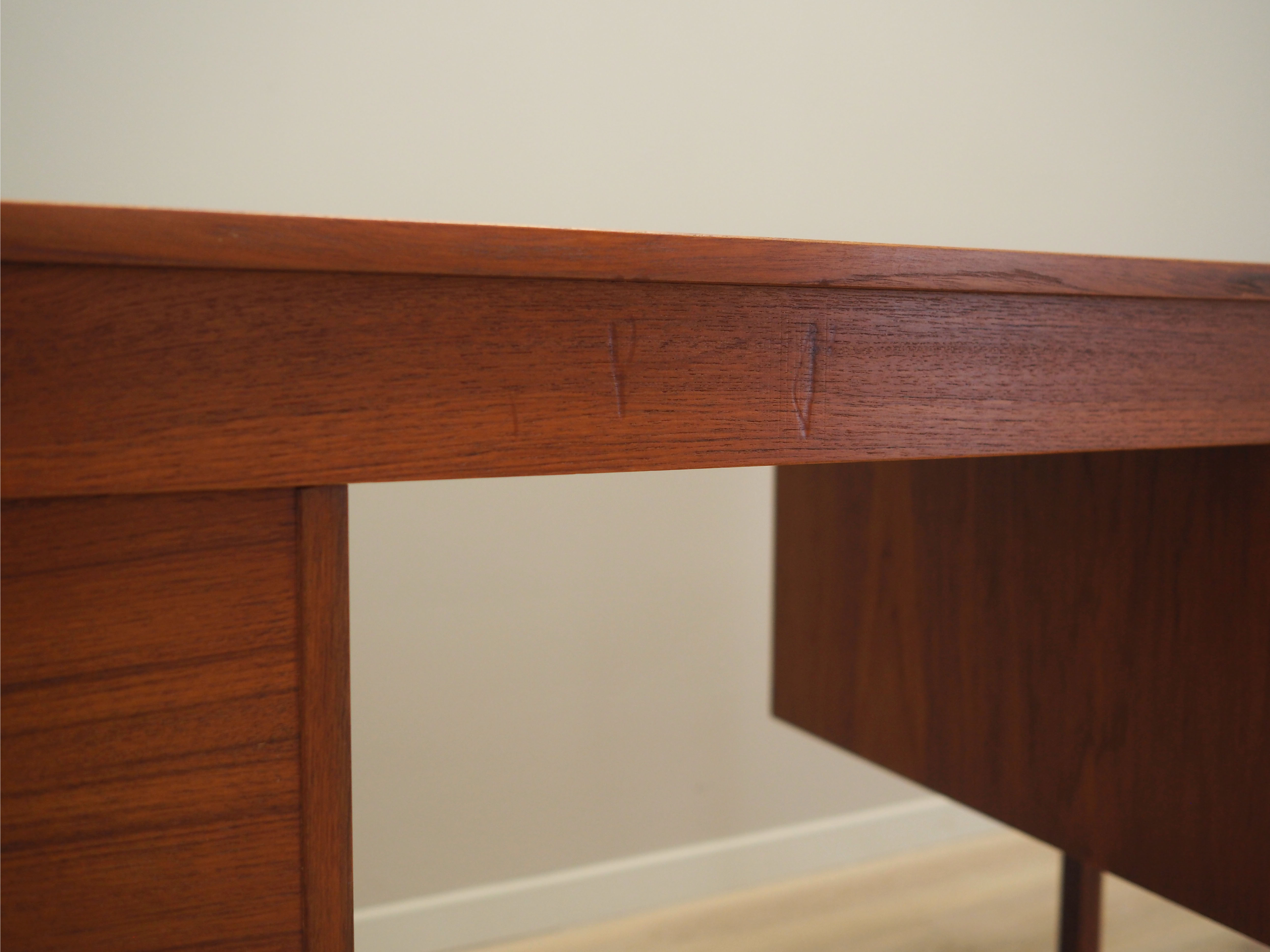 Teak desk, Danish design, 1970s, made in Denmark