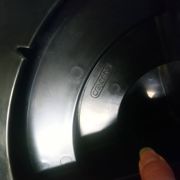 Porte vinyles "Crayonne" en plastique vers 70/80