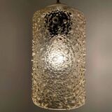 Amber bubble glass pendant light from the 60s