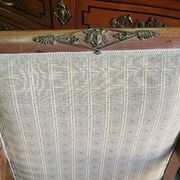 Pair of walnut armchairs in Empire style, Egyptian revival.