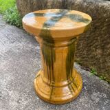 Southern France stool in glazed ceramic
