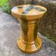 Southern France stool in glazed ceramic