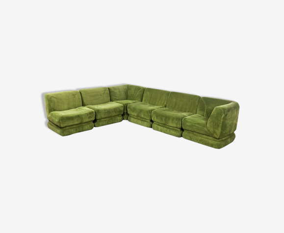 Vintage Green Velvet Elemental Sofa Selency - Vintage Green Sectional Sofa Vintage Green Velvet Elemental Sofa Selency - Vintage Green Sectional Sofa