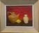 Still life painting with lemon from the 50s