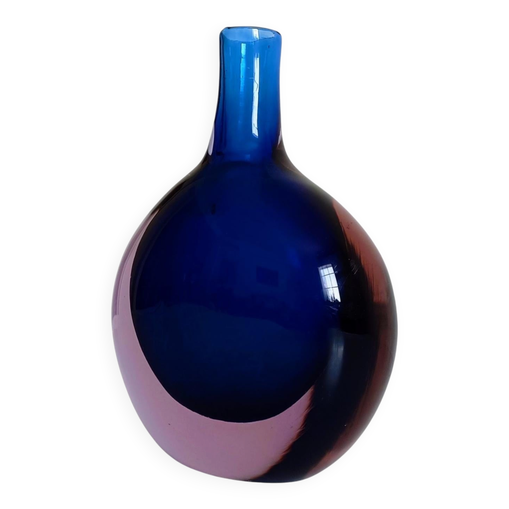 Murano Glass Large Bottle by Flavio Poli for Seguso Vetri D´Arte, Italy, 1960s