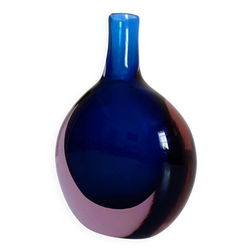Bouteille grande en verre de Murano par Flavio Poli pour Seguso Vetri D'Arte, Italie, années 1960.