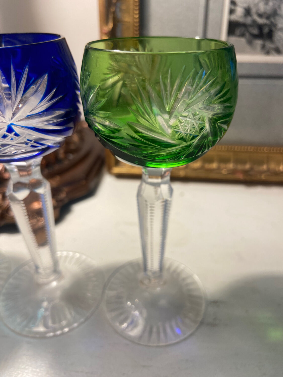 Crystal liquor glasses