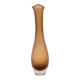 Vase en verre ambré