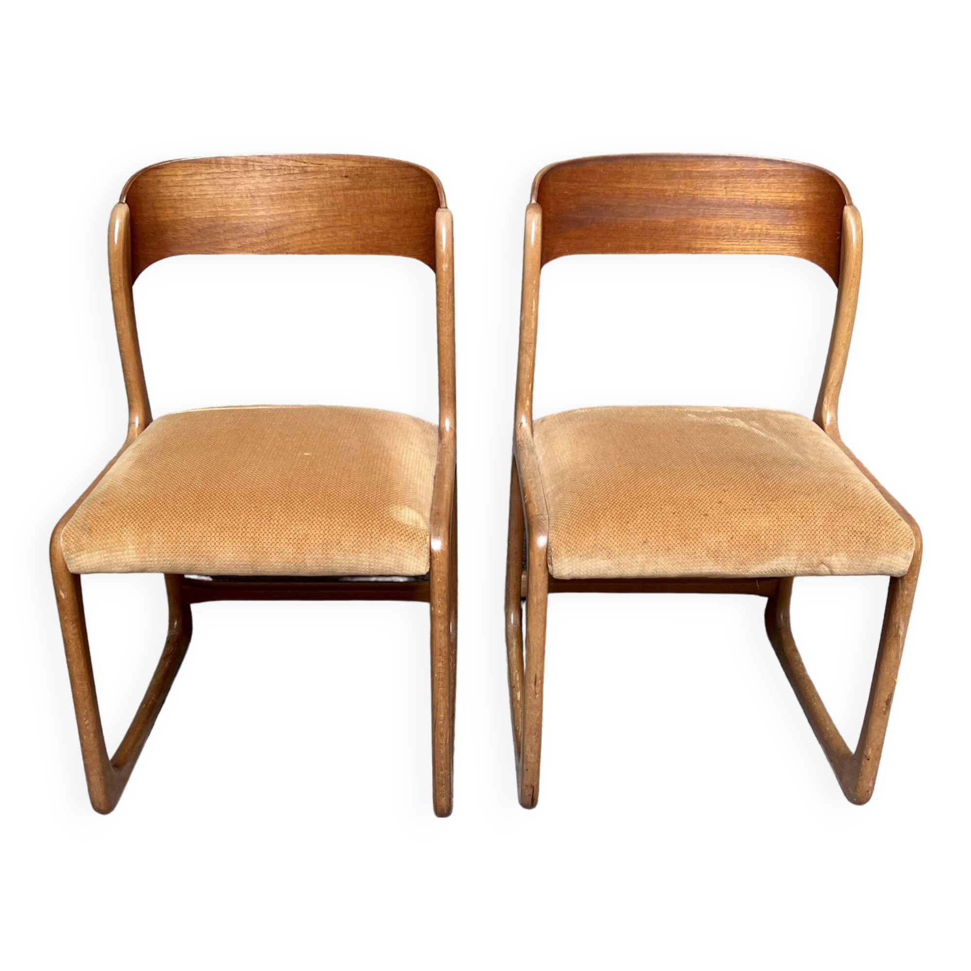 Pair of Baumann Traineau chairs