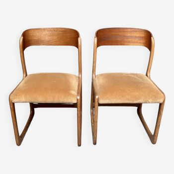 Pair of Baumann Traineau chairs