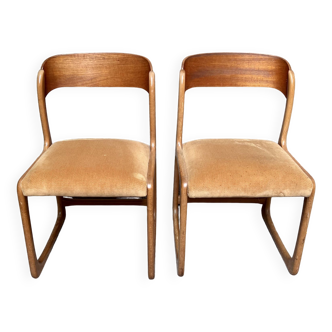 Pair of Baumann Traineau chairs