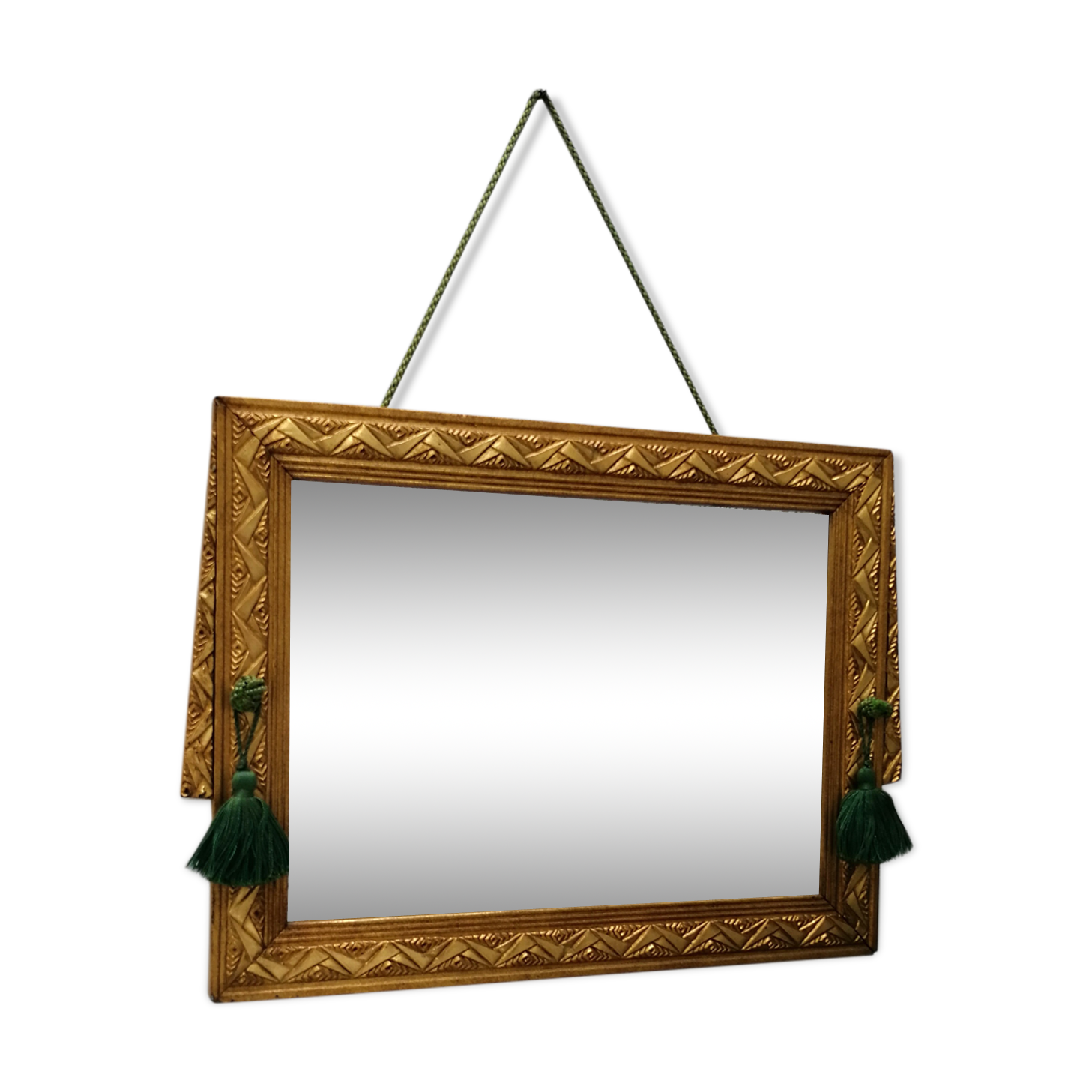 Golden art deco mirror 1930s