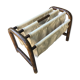 Porte revue bois et tissu