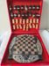 Vintage chess stone rounded board Egyptian