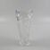 Crystal vase with floral engraving Irena Poland - H 22 cm