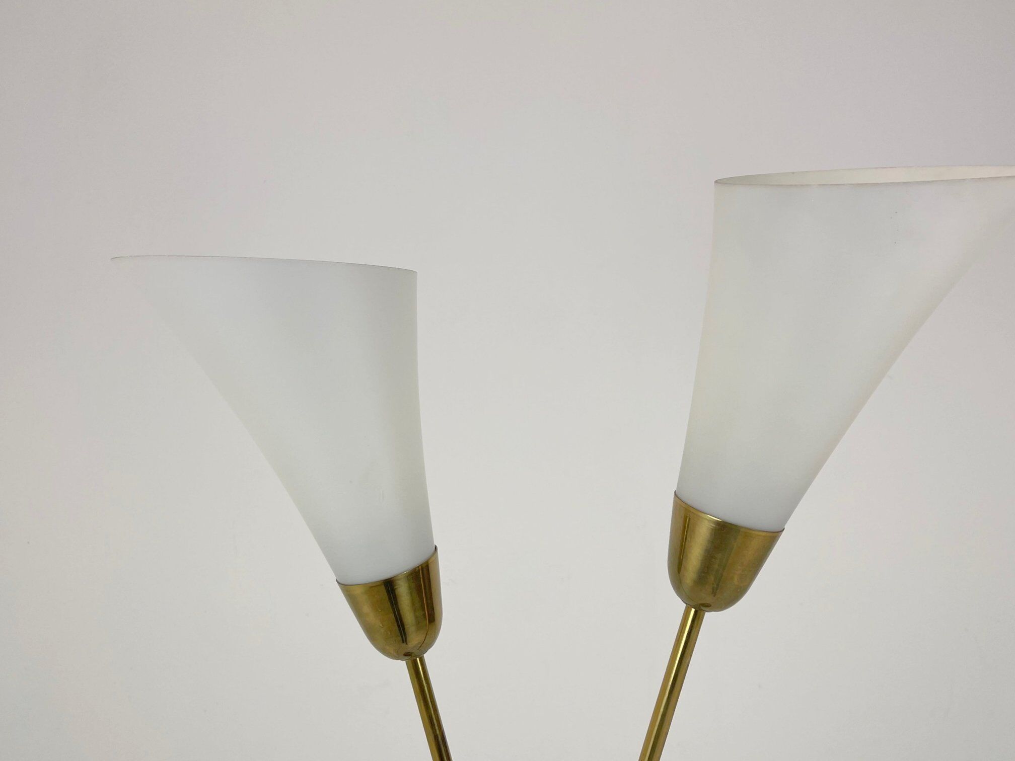 Art deco brass floor lamp, 1930's