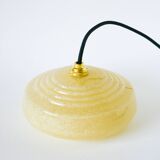 Clichy glass suspension, Yellow, 1930 - 21.5 x 8.5 cm