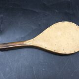 Hand-facing mirror in vintage wood year 70