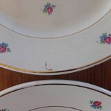 Set of 4 old flat plates Luneville