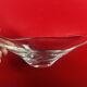 Daum France cup - modern shaped crystal - signed