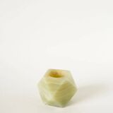Bougeoir hexagonal en albâtre, 1970