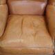 Set of 2 leather wingback chairs