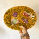 Sarreguemines oval slip dish