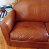 Duvivier leather club sofa