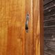 Renovated wooden cloakroom