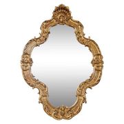 XX carved wood mirror 95 x 67