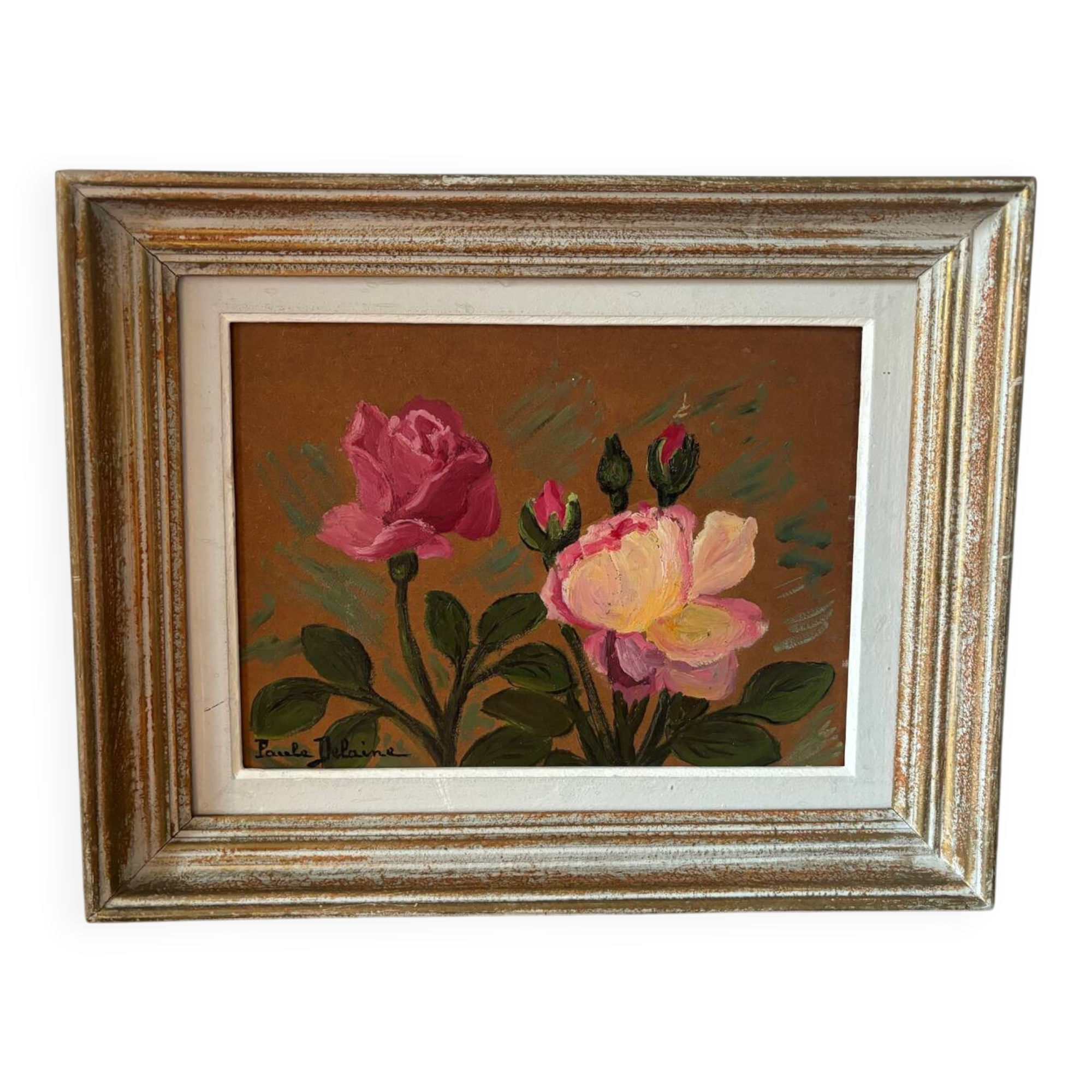 Roses signed Delaine