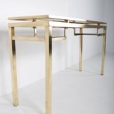 Console en laiton de Guy Lefevre, années 70